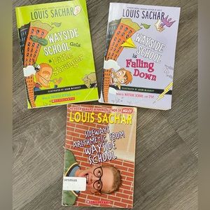 3 Wayside School series paperback books